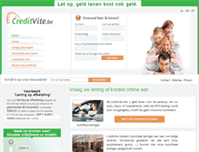 Tablet Screenshot of creditvite.be